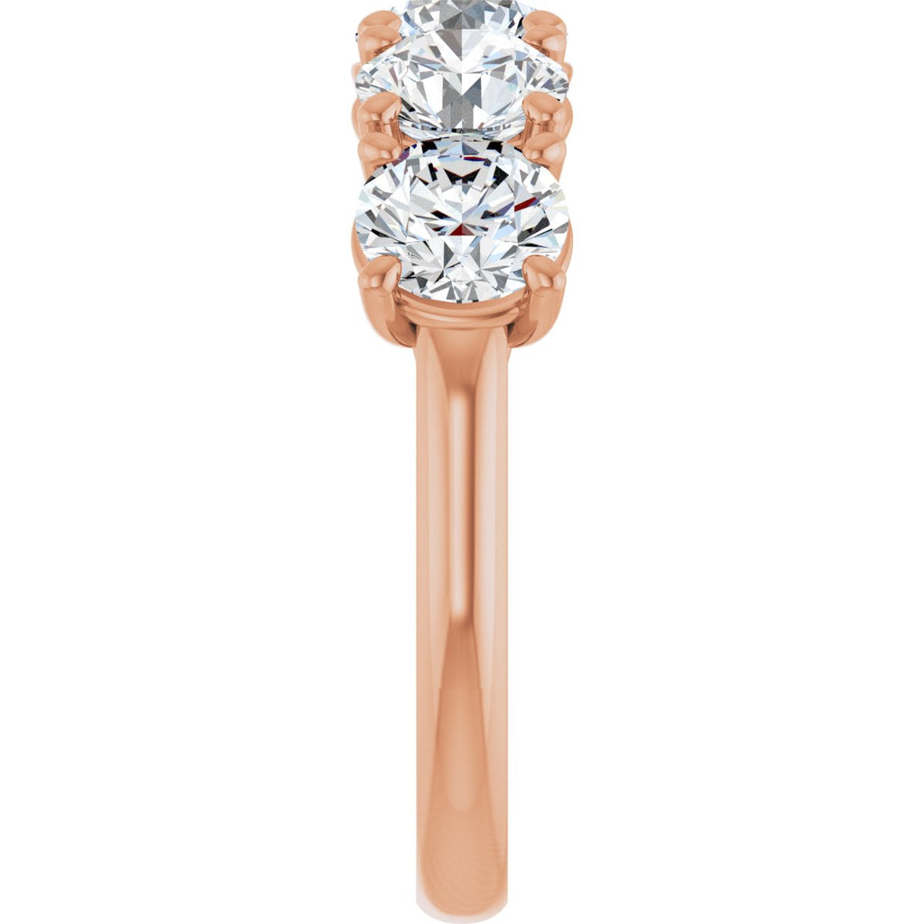 3 7/8 CTW Natural Diamond Anniversary Band in 14k rose gold