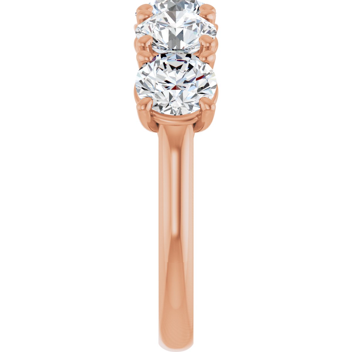 3 7/8 CTW Natural Diamond Anniversary Band in 14k rose gold