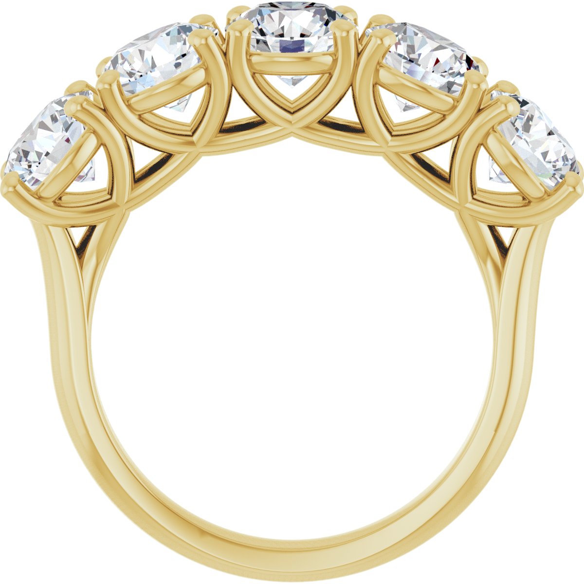 3 7/8 CTW Natural Diamond Anniversary Band in 14k yellow gold