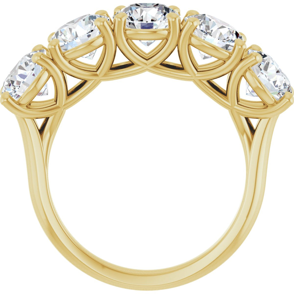 4 1/4 CTW Natural Diamond Anniversary Band in 14k yellow gold