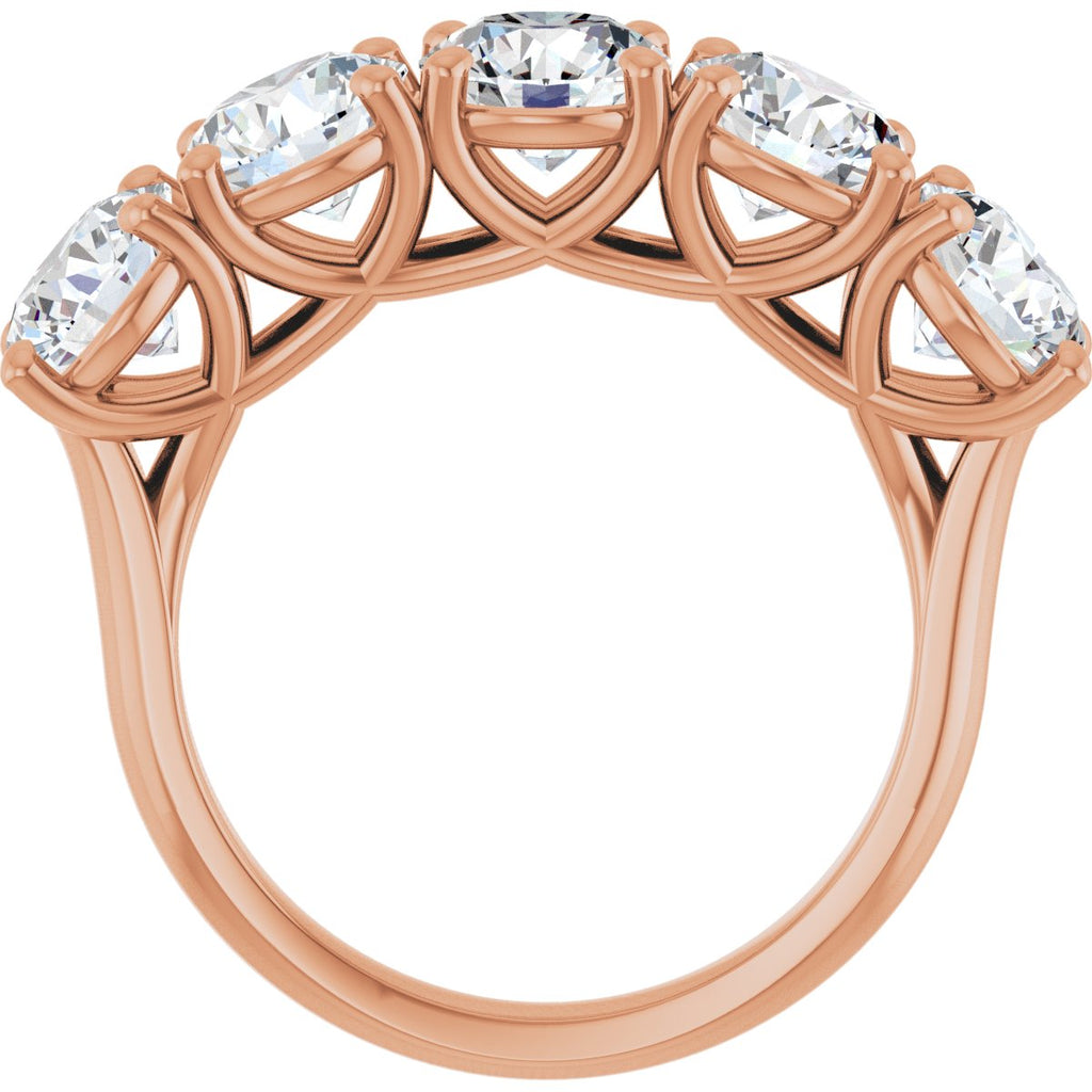 4 1/4 CTW Natural Diamond Anniversary Band in 14k rose gold