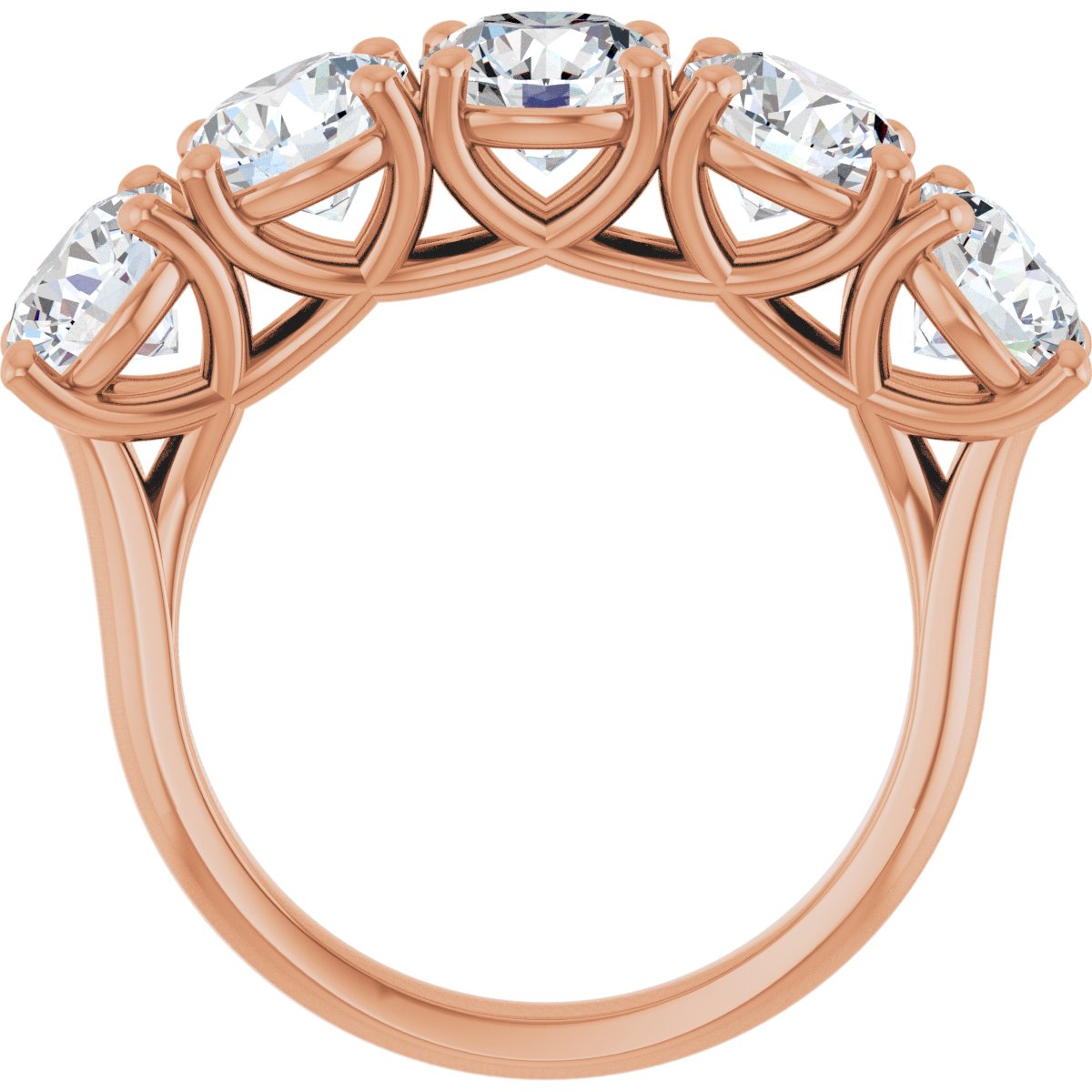 4 1/4 CTW Natural Diamond Anniversary Band in 14k rose gold