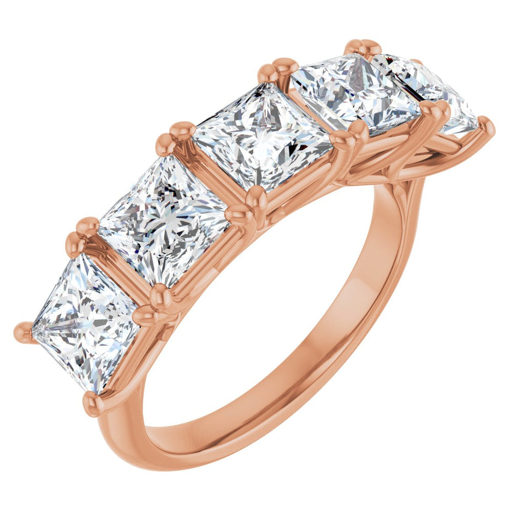 4 5/8 CTW Natural Diamond Anniversary Band in 14k rose gold