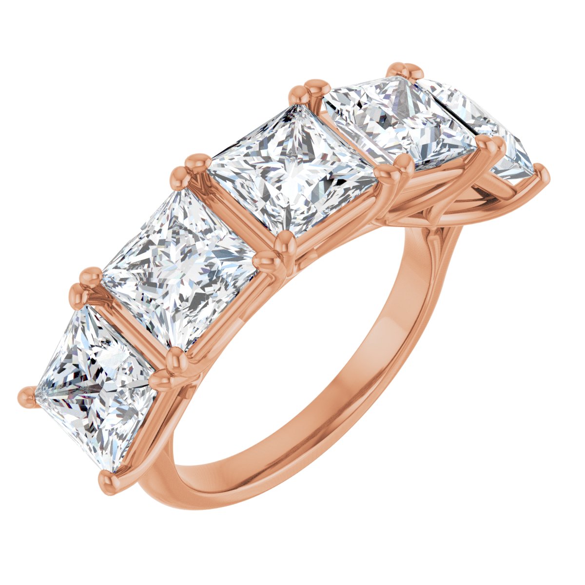 7 CTW Lab-Grown Diamond Anniversary Band in 14k rose gold