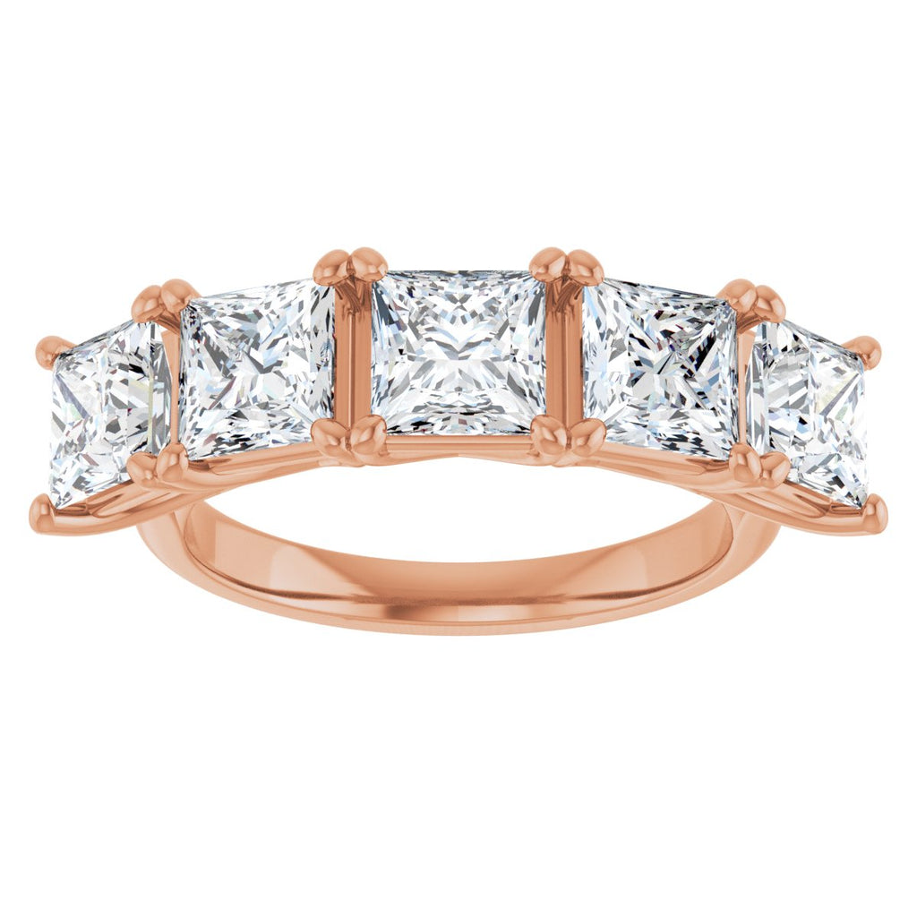 4 5/8 CTW Natural Diamond Anniversary Band in 14k rose gold
