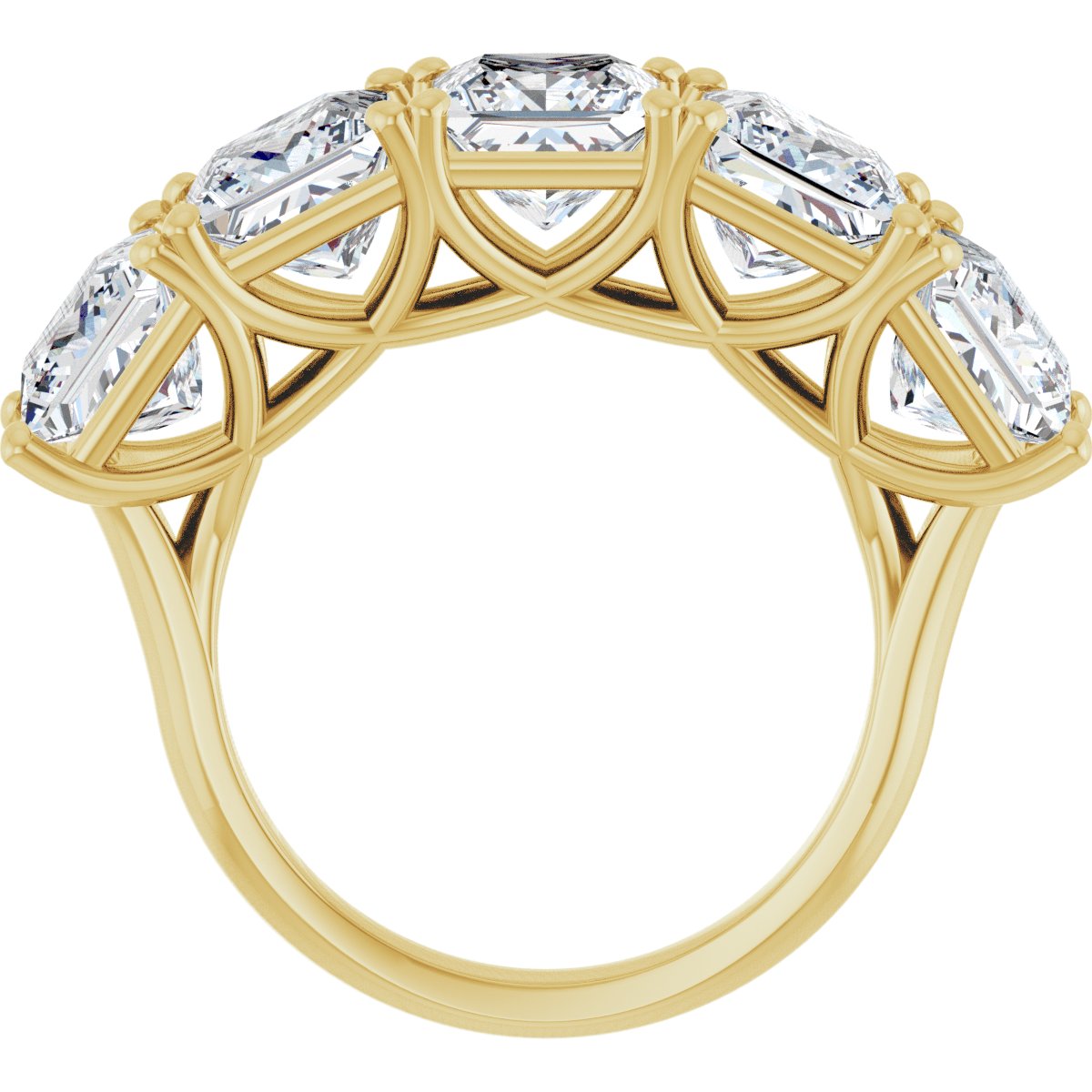 7 CTW Lab-Grown Diamond Anniversary Band in 14k yellow gold