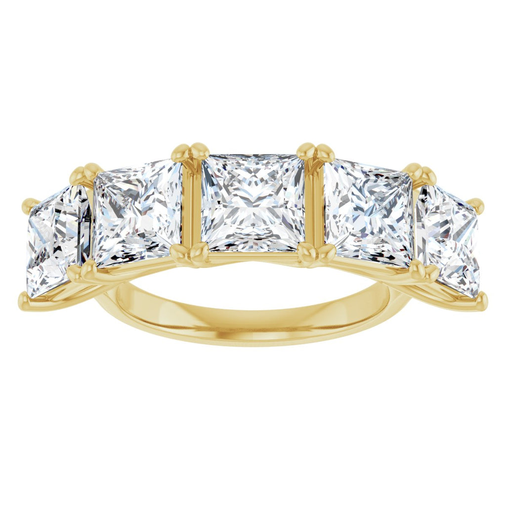 7 CTW Lab-Grown Diamond Anniversary Band in 14k yellow gold