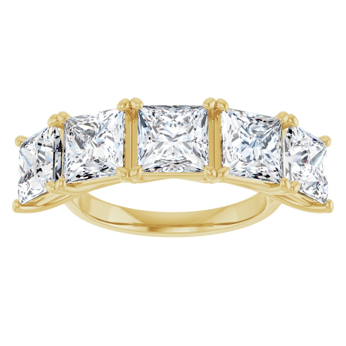 7 CTW Lab-Grown Diamond Anniversary Band in 14k yellow gold