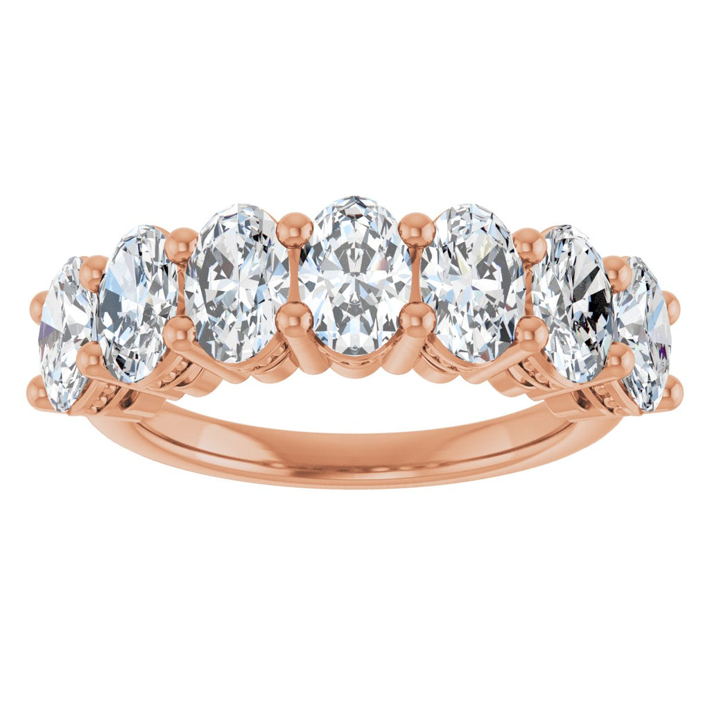 2 3/4 CTW Lab-Grown Diamond Anniversary Band in 14k rose gold