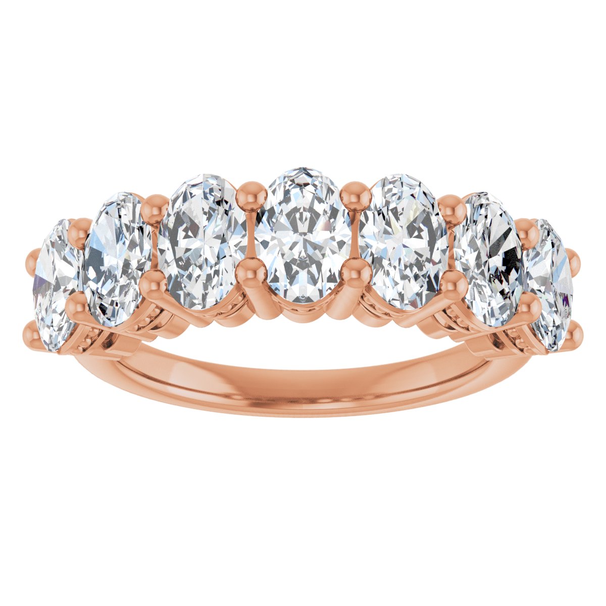 2 3/4 CTW Lab-Grown Diamond Anniversary Band in 14k rose gold