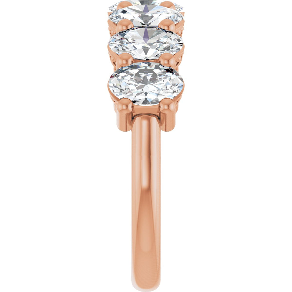 2 3/4 CTW Lab-Grown Diamond Anniversary Band in 14k rose gold