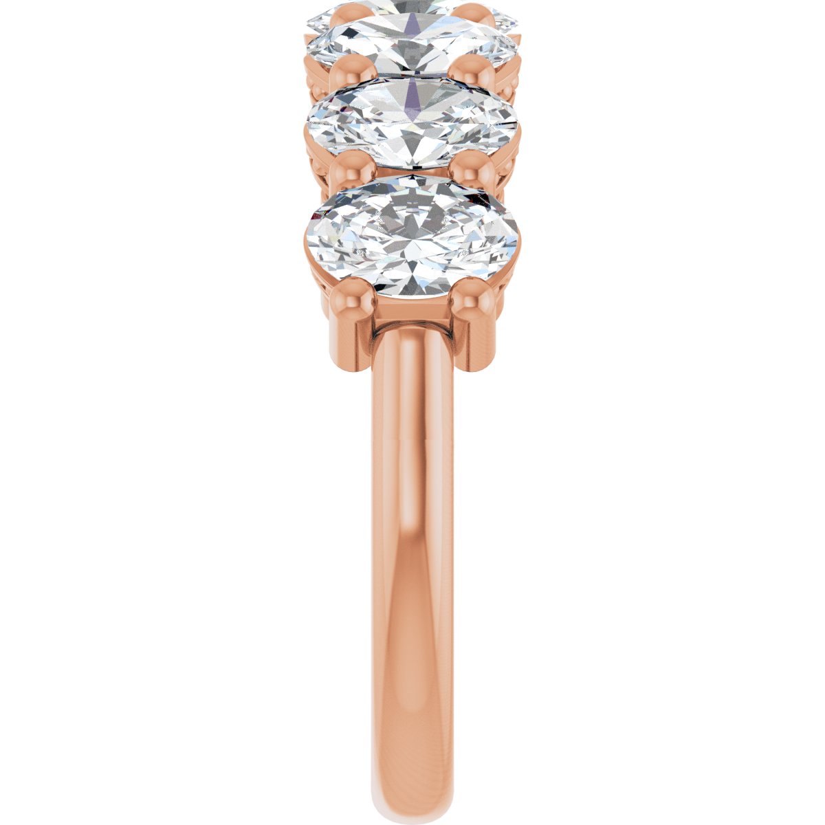 2 3/4 CTW Lab-Grown Diamond Anniversary Band in 14k rose gold