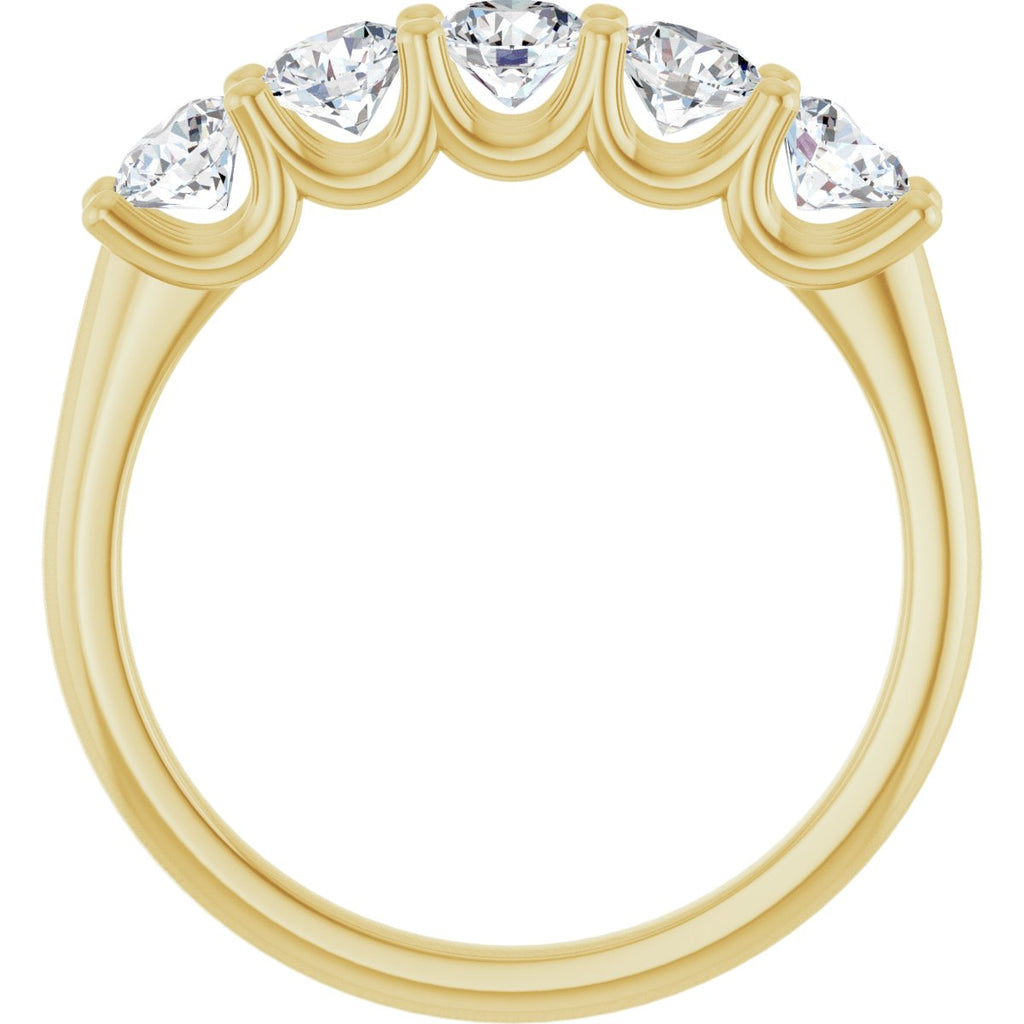 1 CTW Natural Diamond Anniversary Band in 14k yellow gold