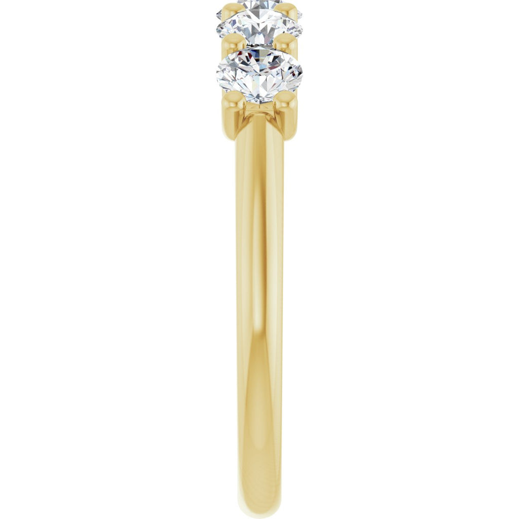 1 CTW Natural Diamond Anniversary Band in 14k yellow gold