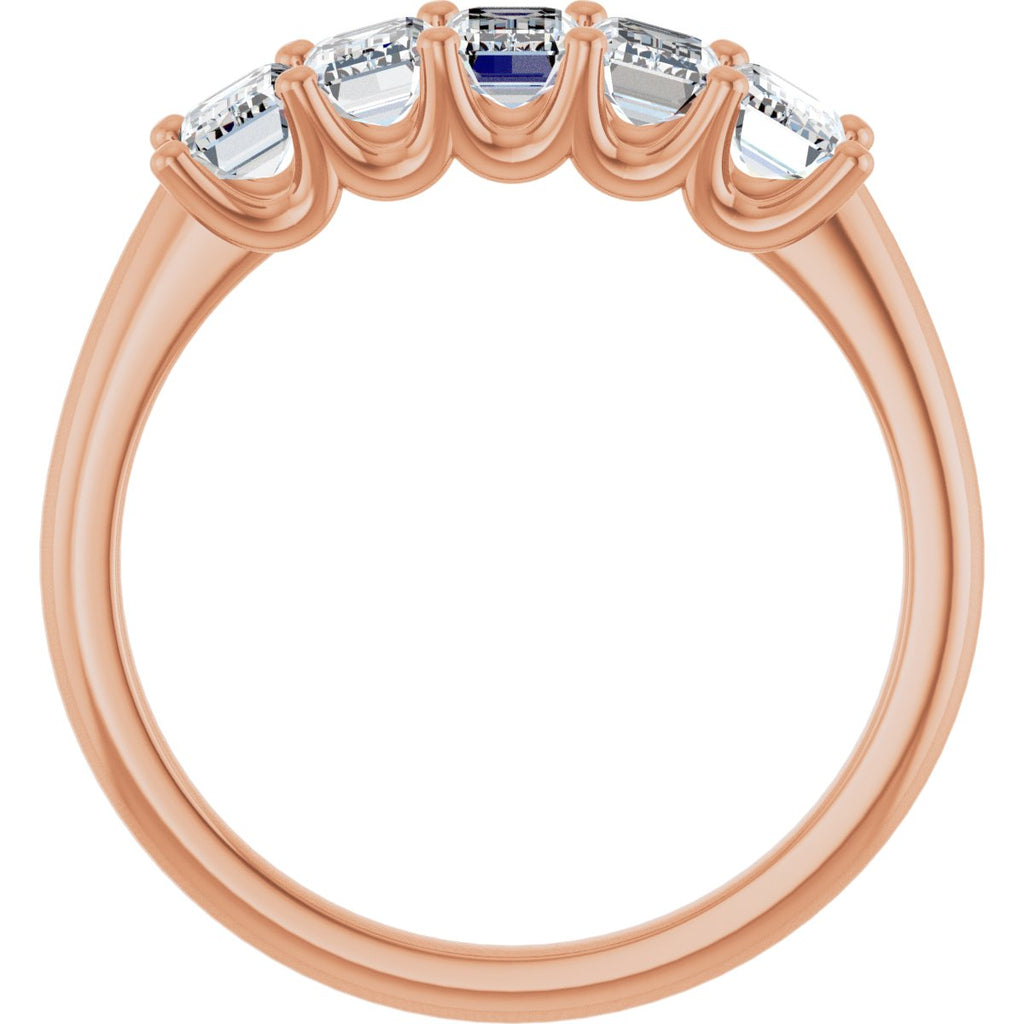 1 1/2 CTW Lab-Grown Diamond Anniversary Band in 14k rose gold