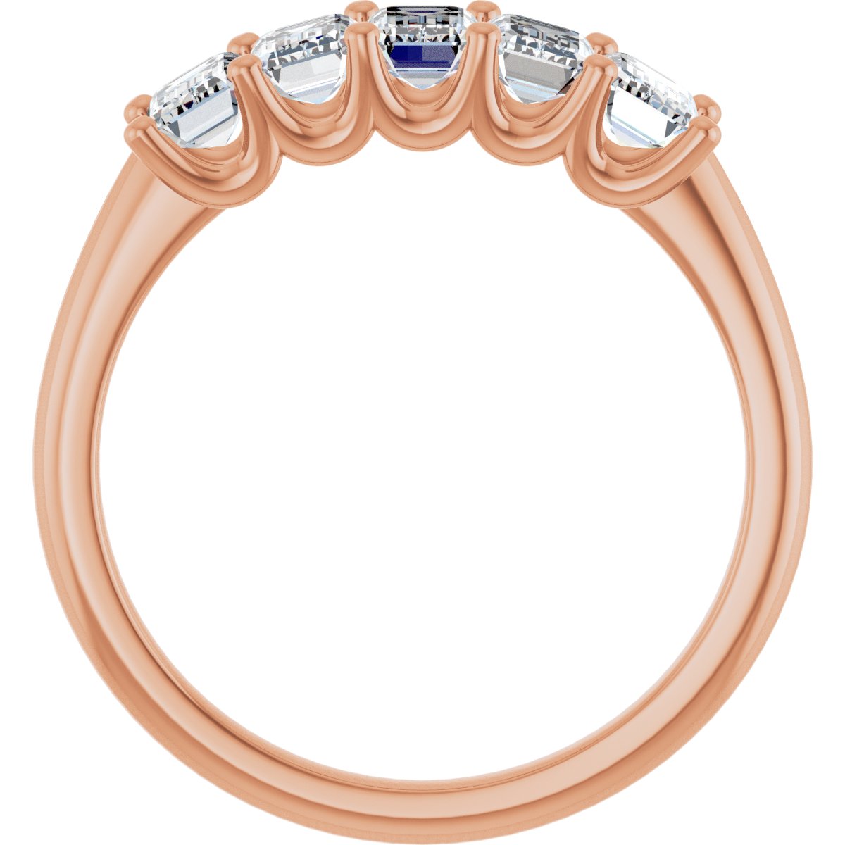 1 1/2 CTW Lab-Grown Diamond Anniversary Band in 14k rose gold