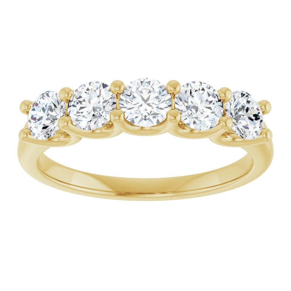 1 CTW Natural Diamond Anniversary Band in 14k yellow gold