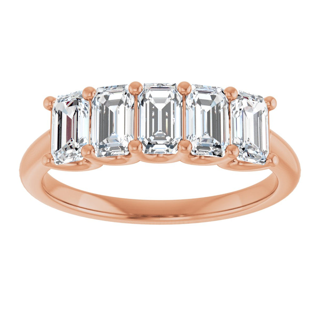1 1/2 CTW Lab-Grown Diamond Anniversary Band in 14k rose gold