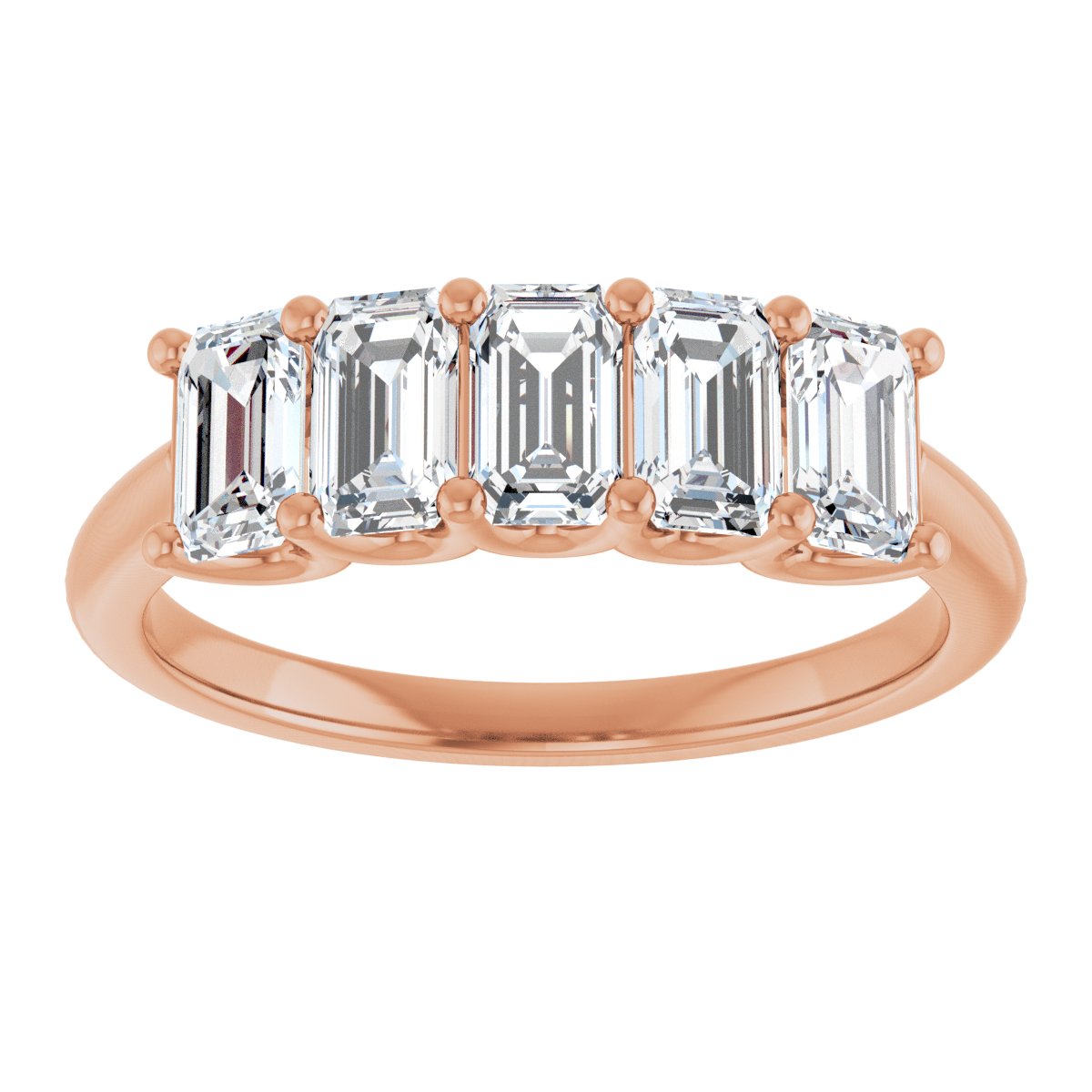 1 1/2 CTW Lab-Grown Diamond Anniversary Band in 14k rose gold