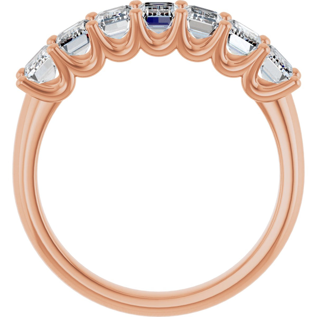 2 1/6 CTW Natural Diamond Anniversary Band in 14k rose gold