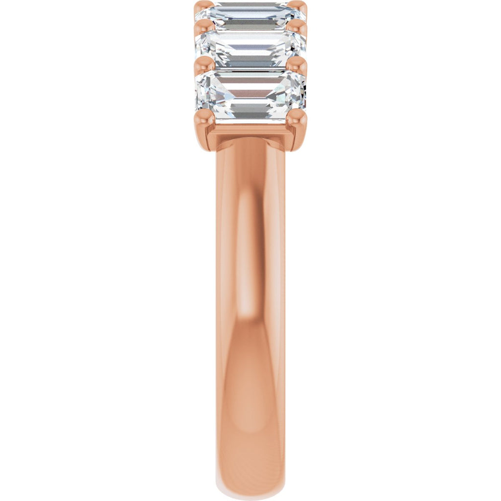2 1/6 CTW Natural Diamond Anniversary Band in 14k rose gold