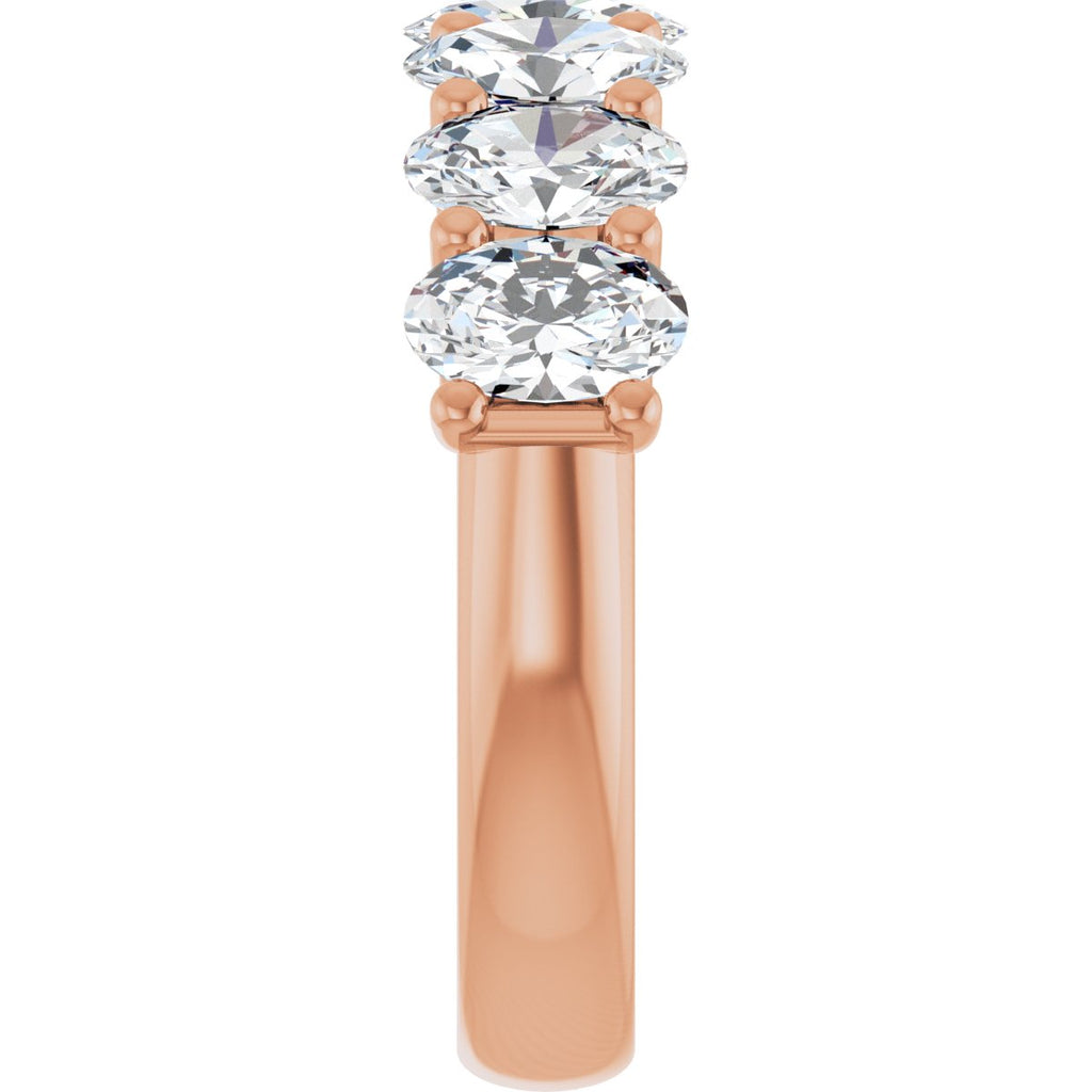 2 1/2 CTW Lab-Grown Diamond Anniversary Band in 14k rose gold