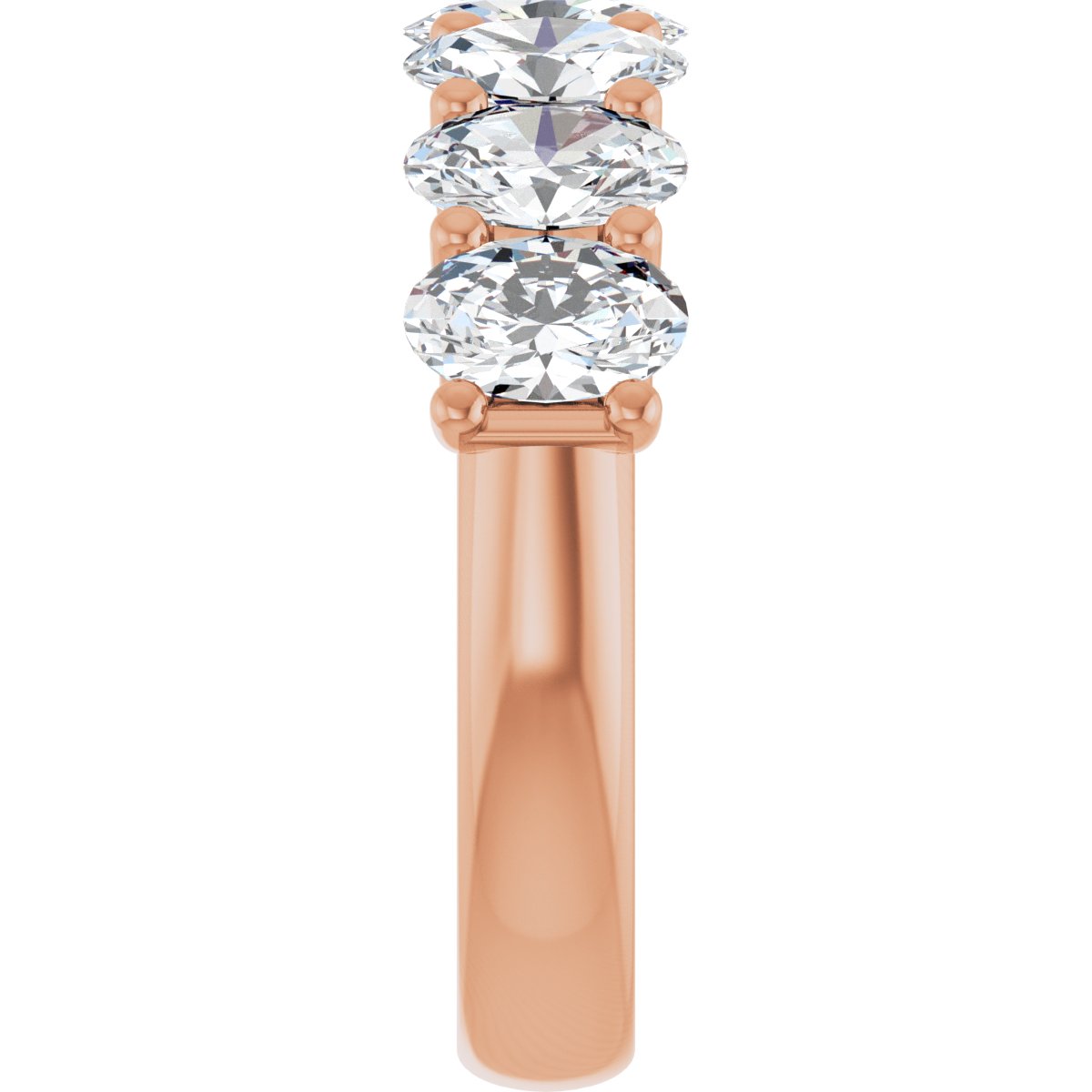 2 1/2 CTW Lab-Grown Diamond Anniversary Band in 14k rose gold