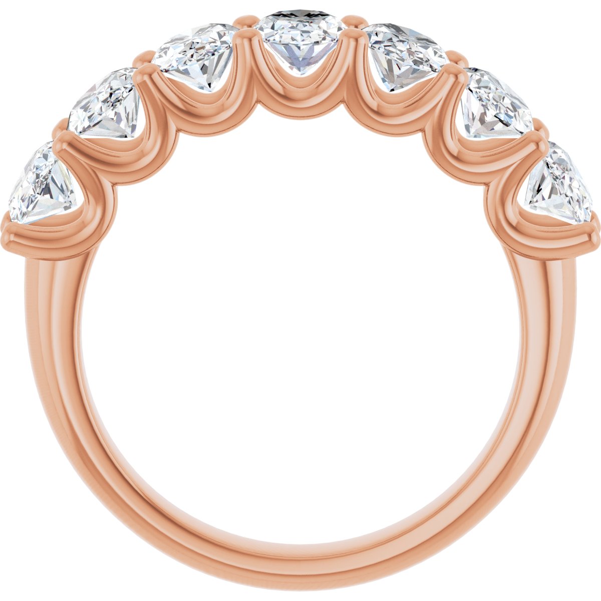 2 1/2 CTW Lab-Grown Diamond Anniversary Band in 14k rose gold
