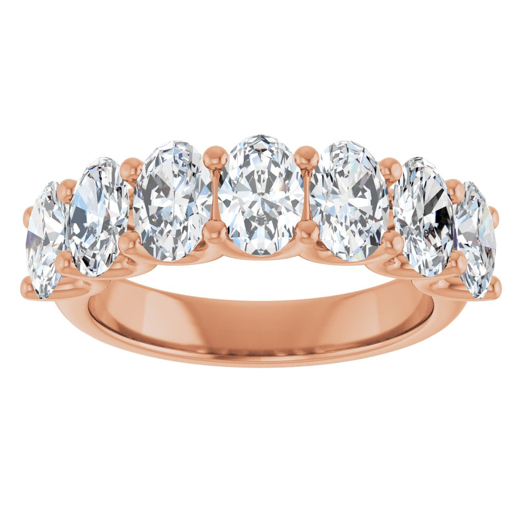 2 1/2 CTW Lab-Grown Diamond Anniversary Band in 14k rose gold