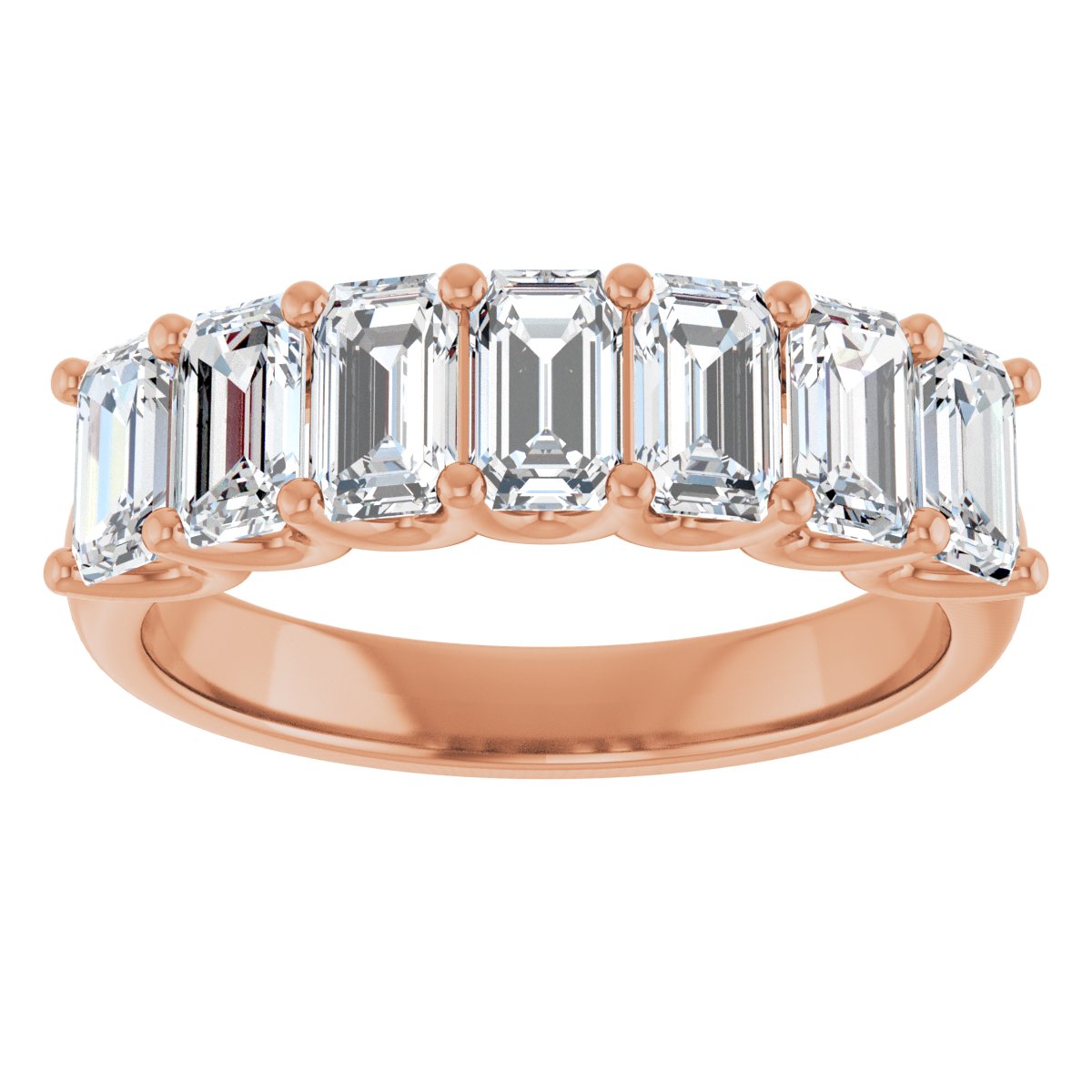 2 1/6 CTW Natural Diamond Anniversary Band in 14k rose gold