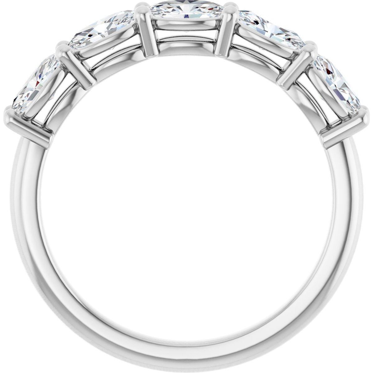 1 1/8 CTW Natural Diamond Annniversary Band in 14k white gold