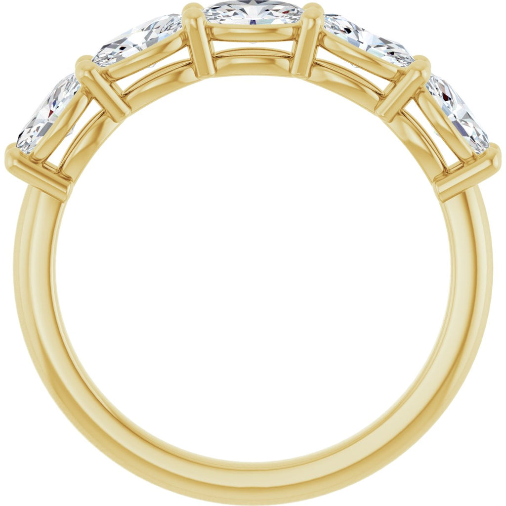1 1/8 CTW Natural Diamond Annniversary Band in 14k yellow gold