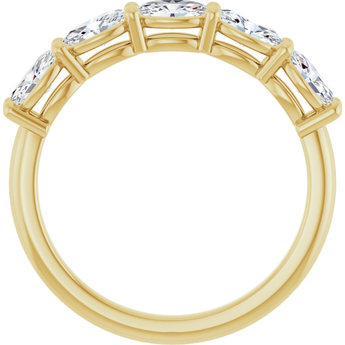 1 1/8 CTW Natural Diamond Annniversary Band in 14k yellow gold