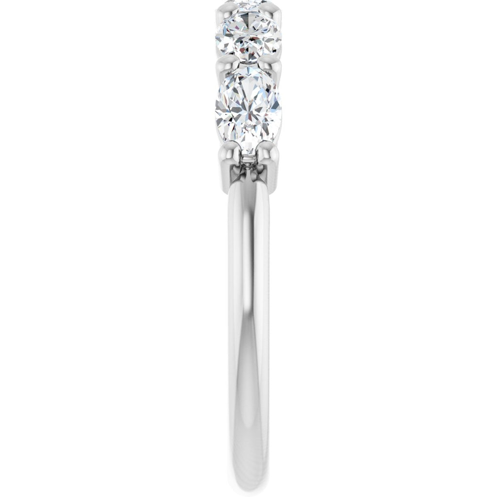 1 1/8 CTW Natural Diamond Annniversary Band in 14k white gold