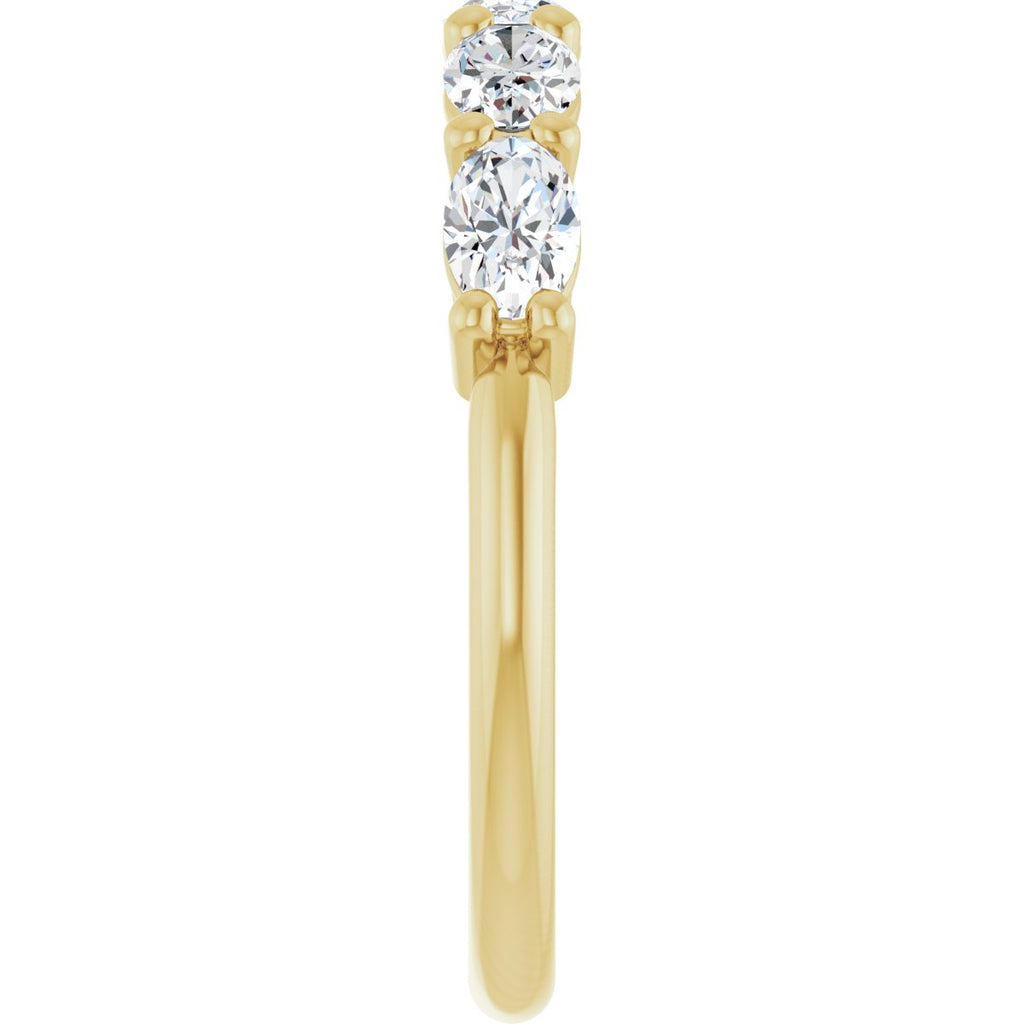 1 1/8 CTW Natural Diamond Annniversary Band in 14k yellow gold