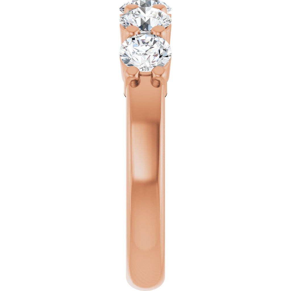 1 1/4 CTW Lab-Grown Diamond Anniversary Band in 14k rose gold