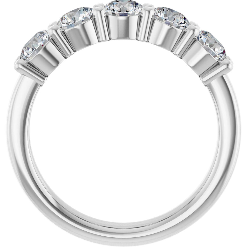1 1/4 CTW Lab-Grown Diamond Anniversary Band in 14k white gold