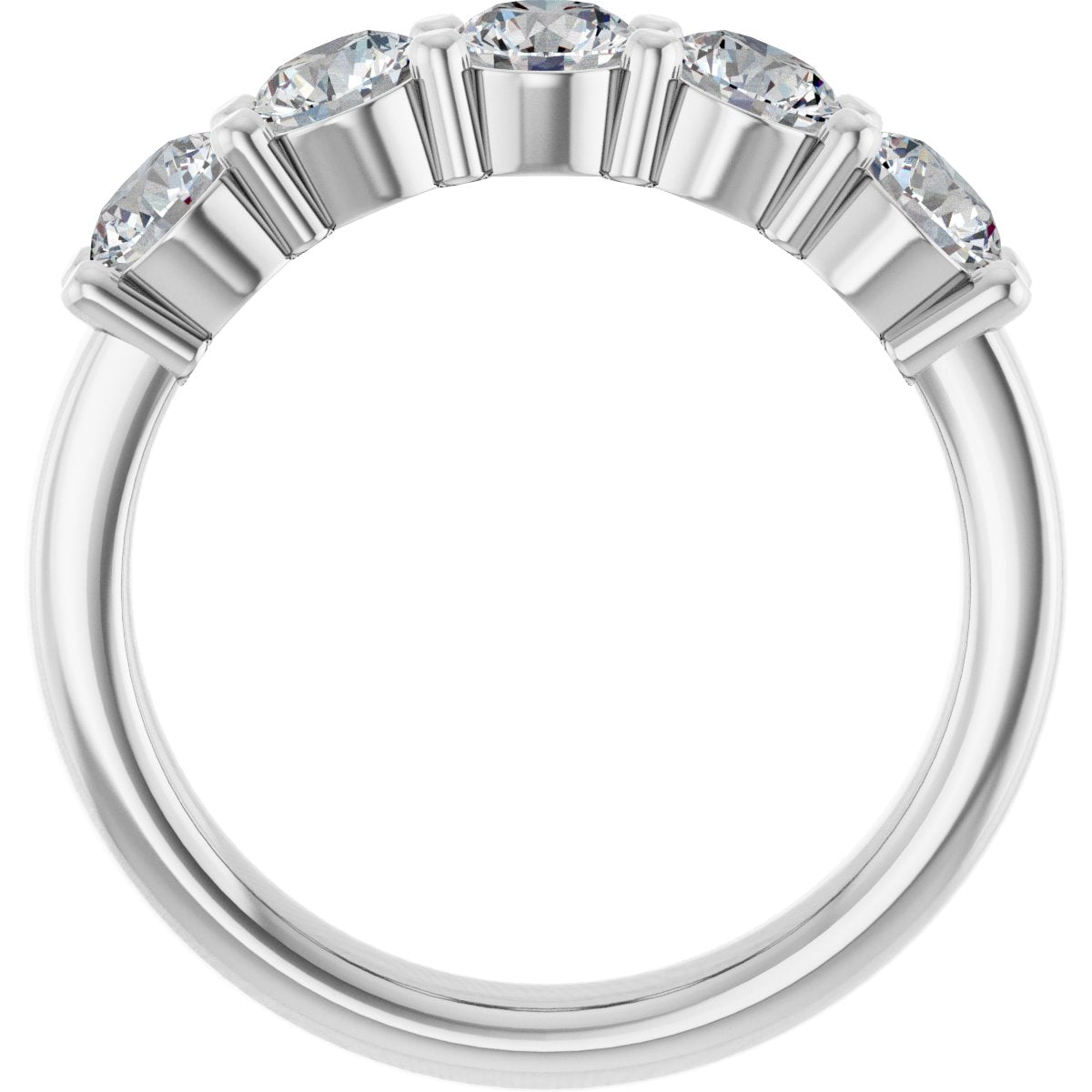 1 1/4 CTW Lab-Grown Diamond Anniversary Band in 14k white gold