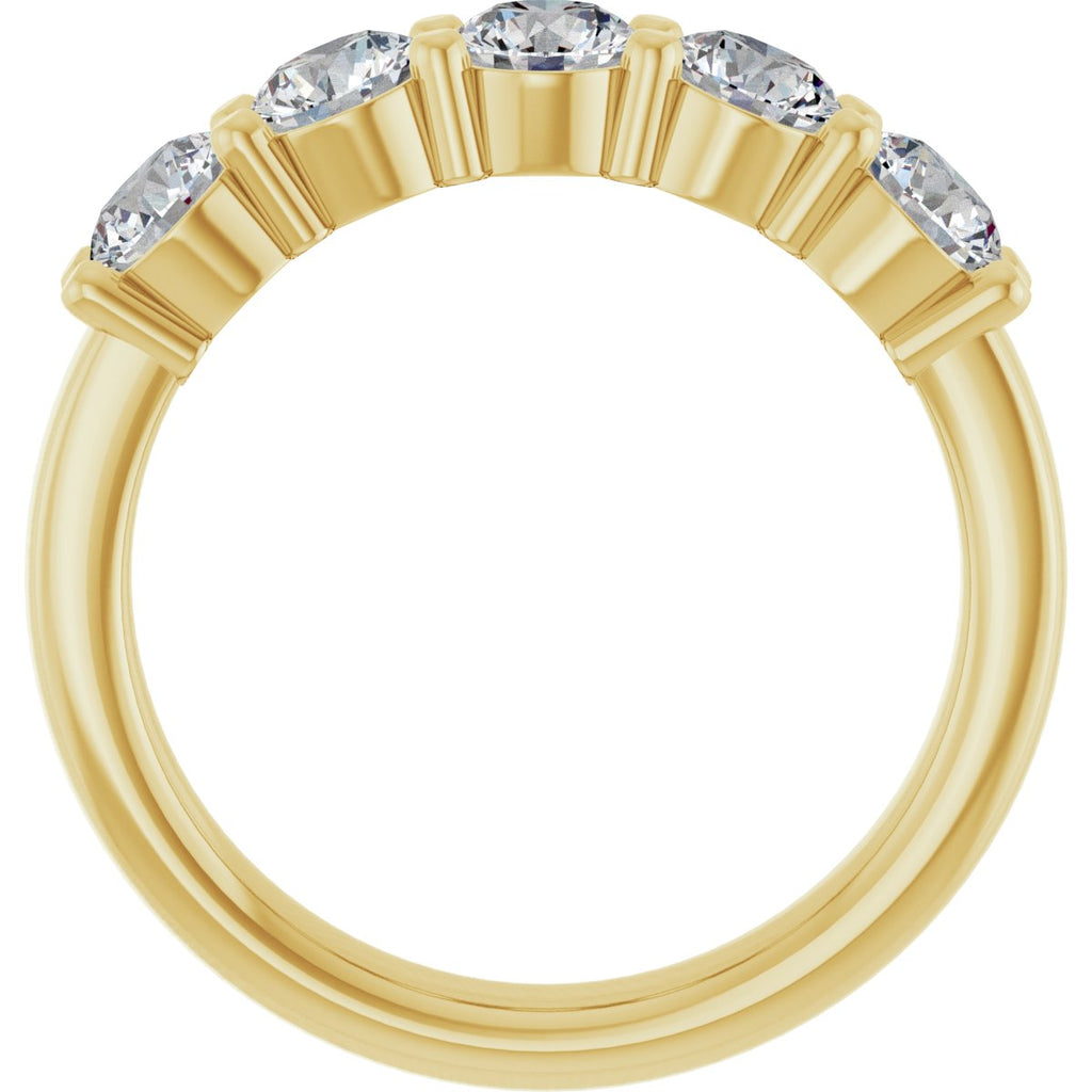 1 1/4 CTW Lab-Grown Diamond Anniversary Band in 14k yellow gold