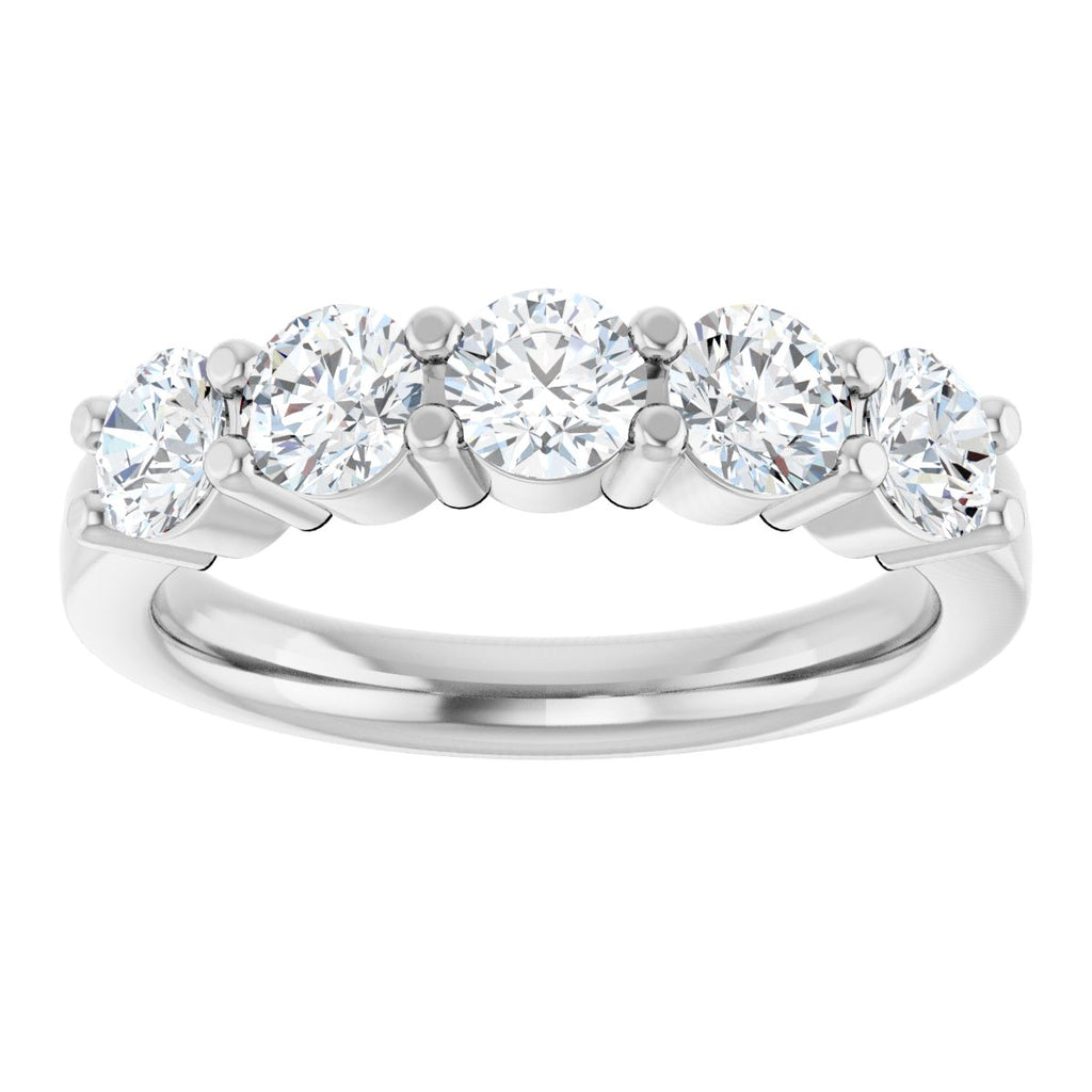 1 1/4 CTW Lab-Grown Diamond Anniversary Band in 14k white gold