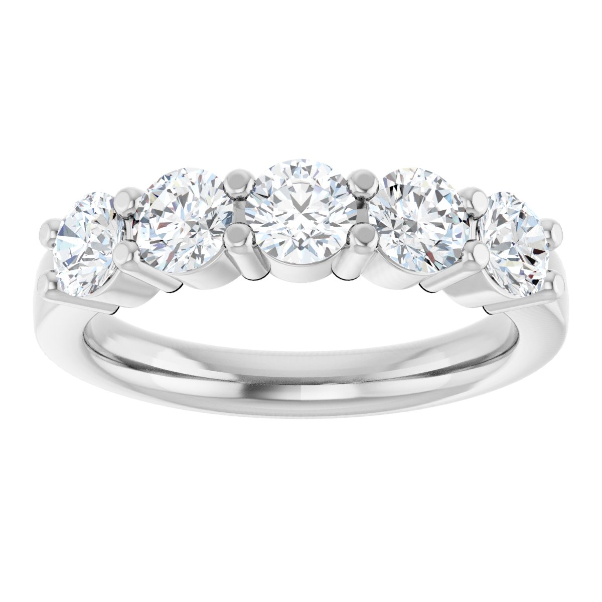 1 1/4 CTW Lab-Grown Diamond Anniversary Band in 14k white gold