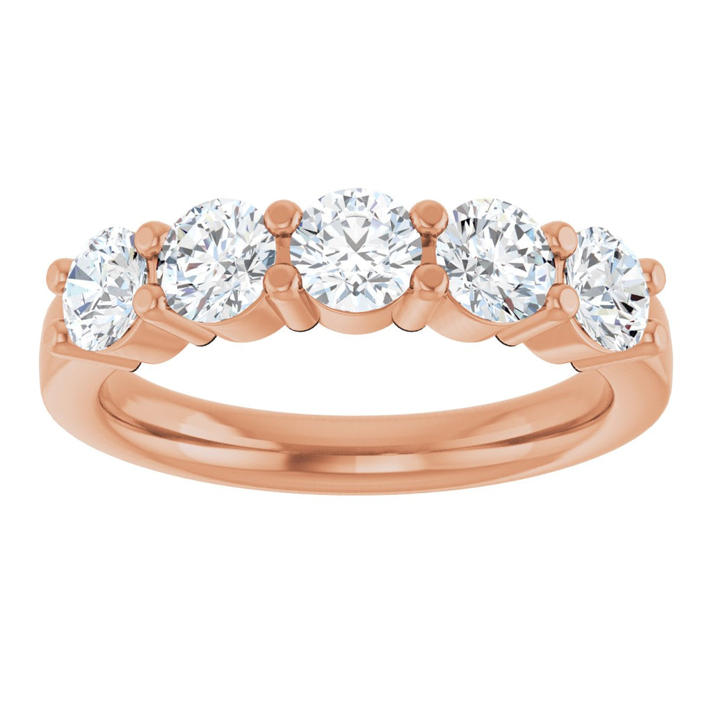 1 1/4 CTW Lab-Grown Diamond Anniversary Band in 14k rose gold
