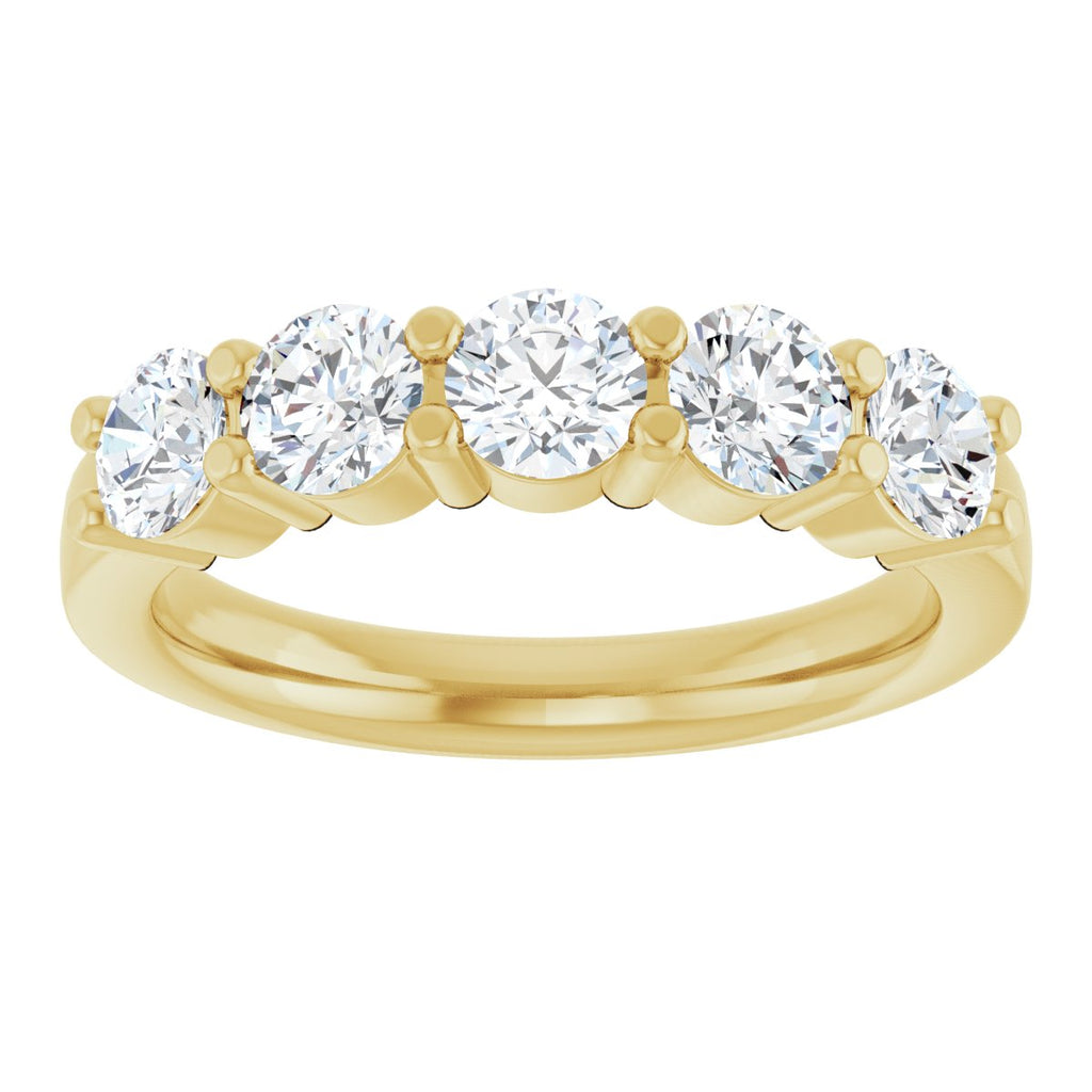 1 1/4 CTW Lab-Grown Diamond Anniversary Band in 14k yellow gold