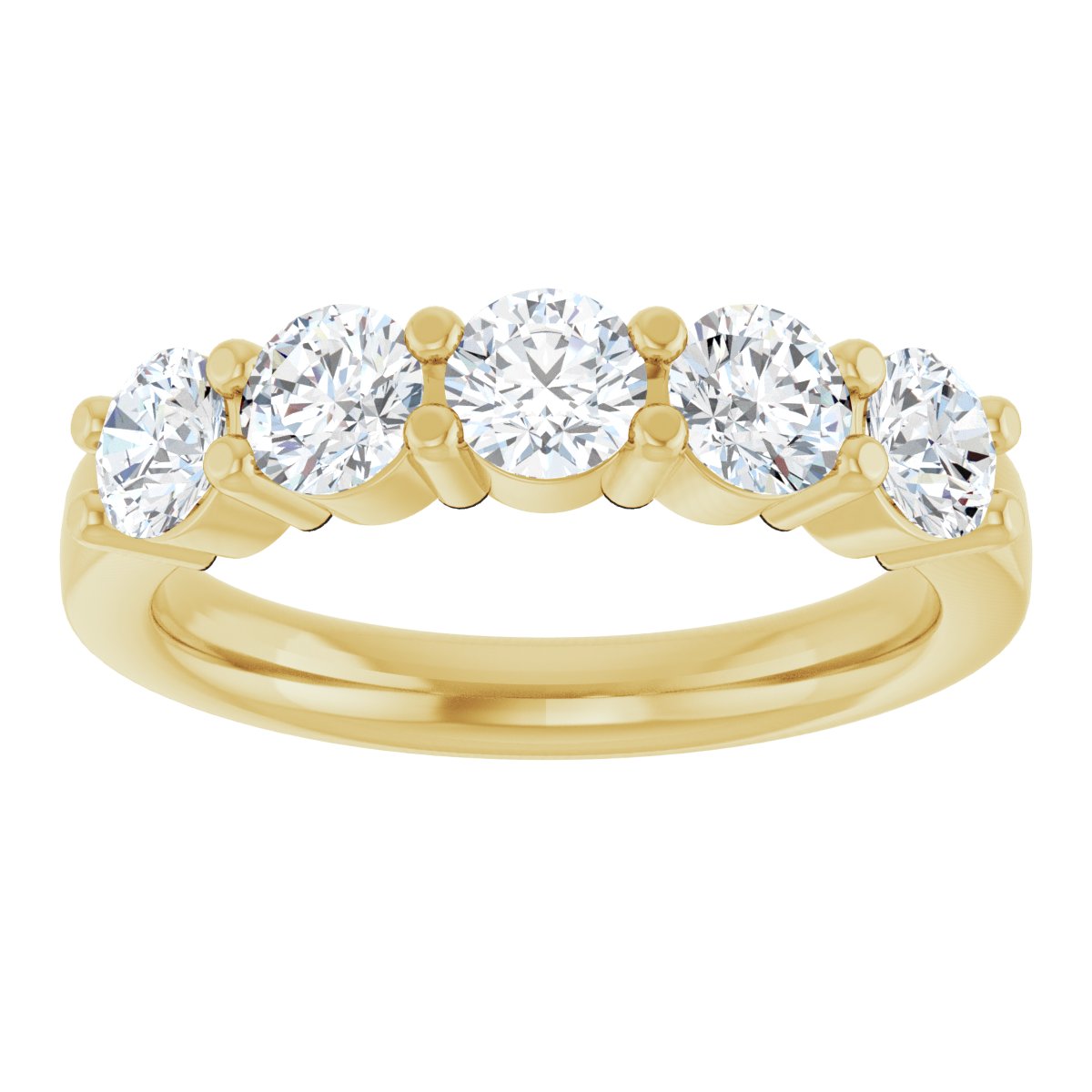 1 1/4 CTW Lab-Grown Diamond Anniversary Band in 14k yellow gold