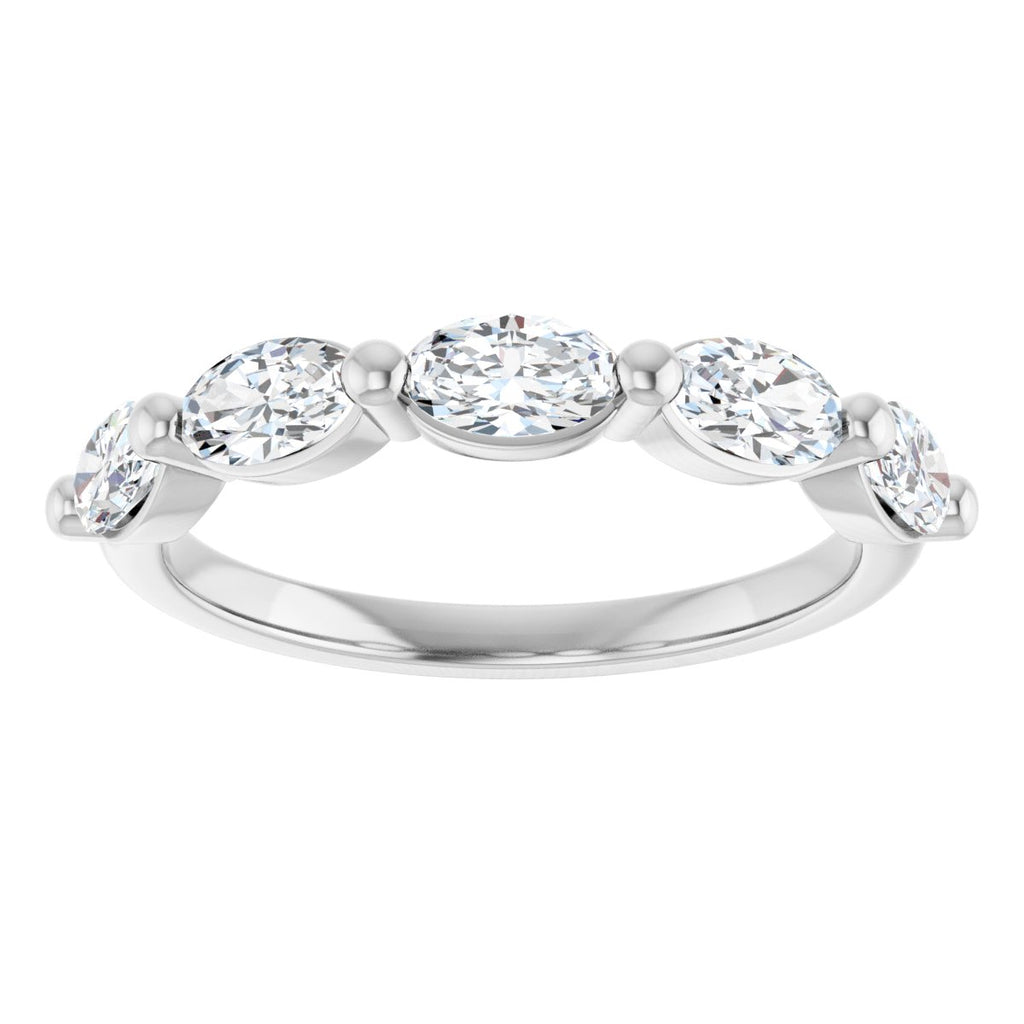 1 1/4 CTW Natural Diamond Annniversary Band in 14k white gold