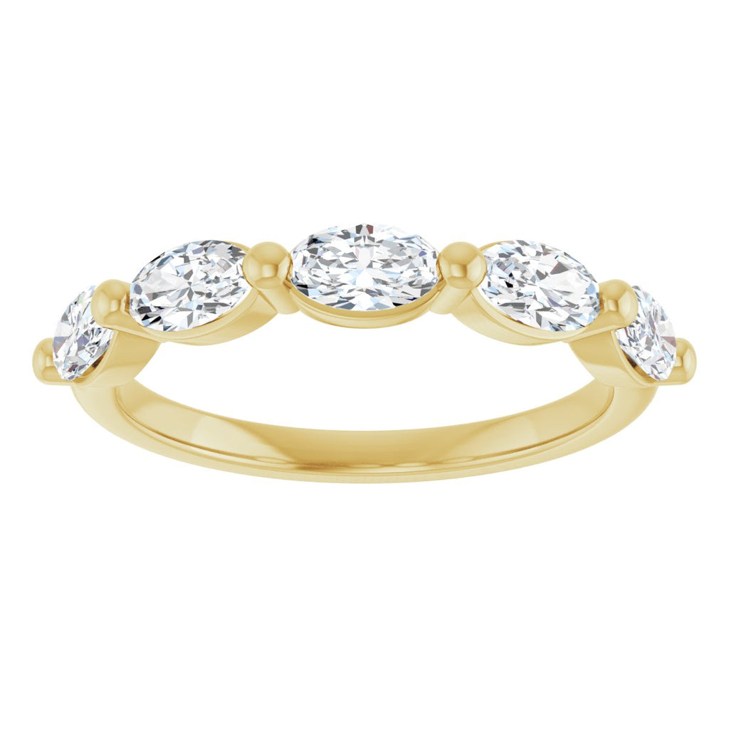 1 1/4 CTW Natural Diamond Annniversary Band in 14k yellow gold