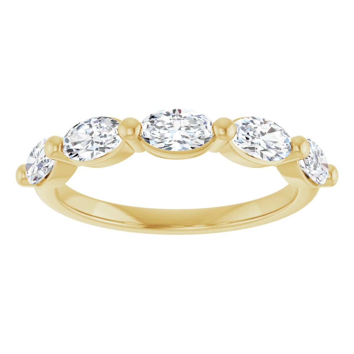 1 1/4 CTW Natural Diamond Annniversary Band in 14k yellow gold