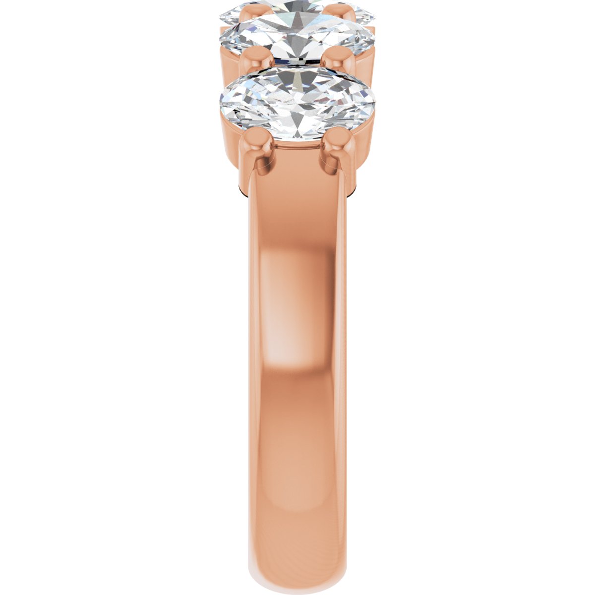 1 7/8 CTW Natural Diamond Anniversary Band in 14k rose gold