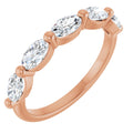 1 1/4 CTW Natural Diamond Annniversary Band in 14k rose gold