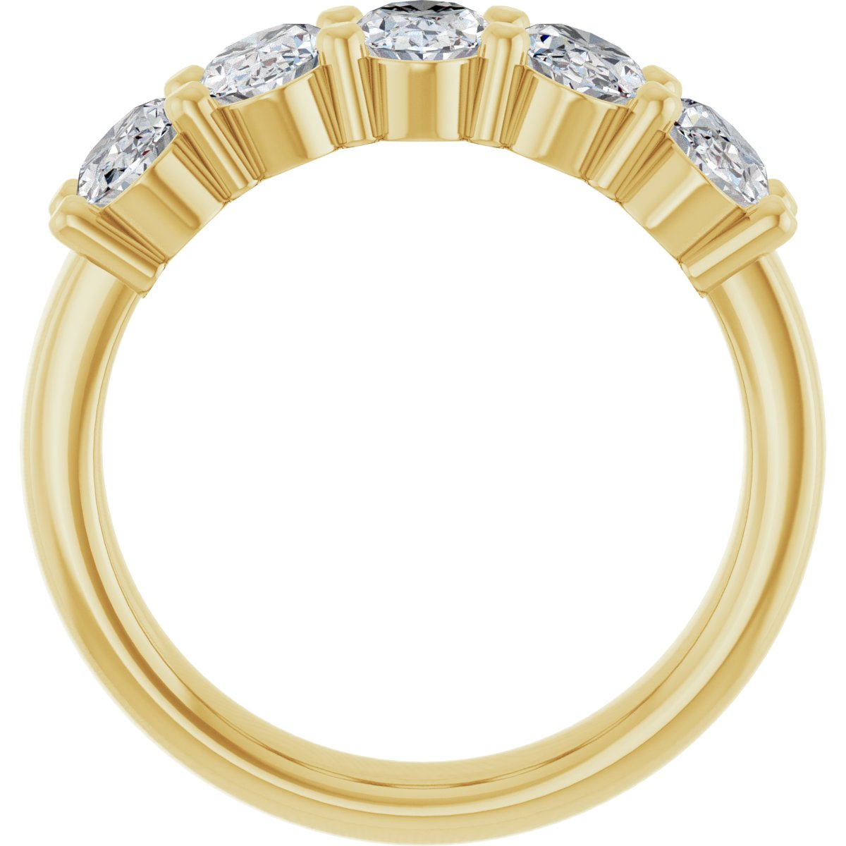 1 7/8 CTW Natural Diamond Anniversary Band in 14k yellow gold